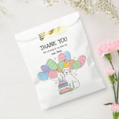 Sachets En Papier Chien blanc Aussiedoodé Anniversaire Merci (Scellé)