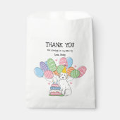 Sachets En Papier Chien blanc Aussiedoodé Anniversaire Merci (Devant)