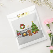 Sachets En Papier Chien Cavalier Ruby Dans Une Salle De Noël Festive (Scellé)