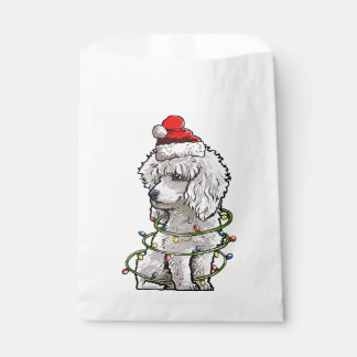 Sachets En Papier Chien de canicule mignon Père Noël Joyeux Noël