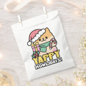 Sachets En Papier Chien de Noël mignon - Yappy Howlidays (Coupé)