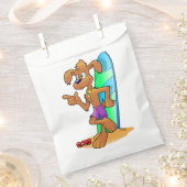 SACHETS EN PAPIER CHIEN DE SURFER (Coupé)