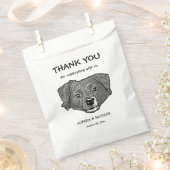 Sachets En Papier Chien Markiesje Merci personnalisé (Coupé)