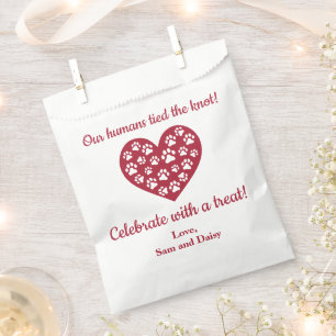 Sachets En Papier Chien Merci Mariage Cookie Animal Traite Bourgogne