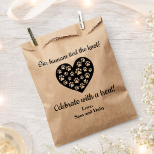 Sachets En Papier Chien Merci Mariage Cookie Animaux de compagnie Tr