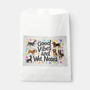 Sachets En Papier Chiens, bonnes vibrations et nez mouillés Doodles 