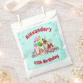 Sachets En Papier Chiens mignons Anniversaire Fête Pawty (Coupé)