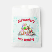 Sachets En Papier Chiens mignons Anniversaire Fête Pawty (Devant)