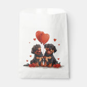 Sachets En Papier Chiens rotules de la Saint-Valentin (Devant)