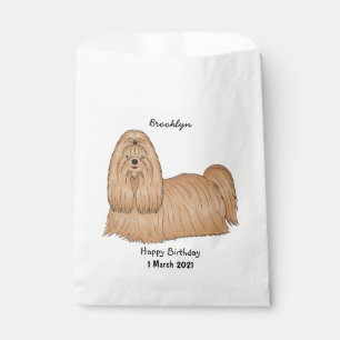 Sachets En Papier Chih tzu long cheveux dessin de chien