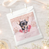 Sachets En Papier Chihuahua Chien personnalisé avec Parties scintill (Coupé)