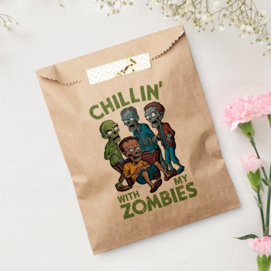 Sachets En Papier Chillin Avec Mes Zombies Halloween Garçons Enfants (Scellé)