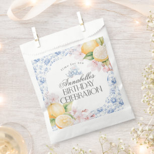 Sachets En Papier Chinoiserie Lemon Tea Party Anniversaire Dessert