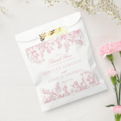 Sachets En Papier Chinoiserie rose Mariage Floral Dessert (Scellé)