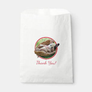 Sachets En Papier Chiot mignon dans un gant de base-ball