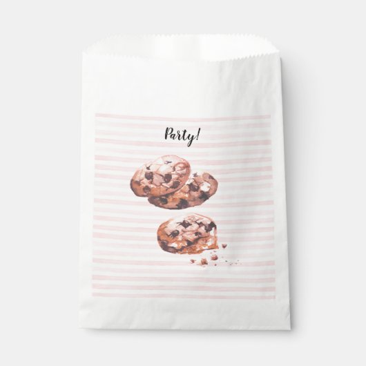 Sachets En Papier Choco biscuits fête faveur sac. tendance customisé (Devant)