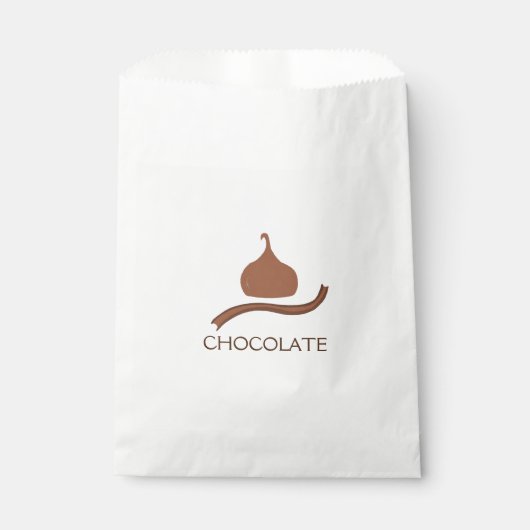 Sachets En Papier Chocolat (Devant)