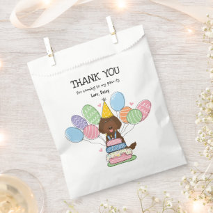 Sachets En Papier Chocolat Labradoodle fête d'anniversaire Favoriser