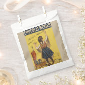 Sachets En Papier Chocolat Menier Petite fille Mur écriture (Coupé)