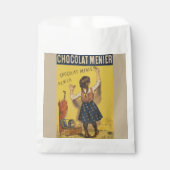 Sachets En Papier Chocolat Menier Petite fille Mur écriture (Devant)