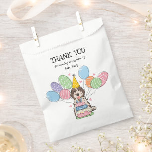 Sachets En Papier Chocolat Merle Cockapoo Cavapoo fête d'anniversair