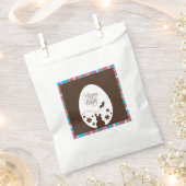 Sachets En Papier Chocolat moderne Joyeux Oeuf de Pâques Brown (Coupé)