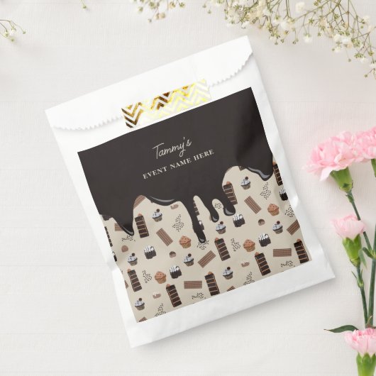 Sachets En Papier Chocolat Thème Motif (Scellé)