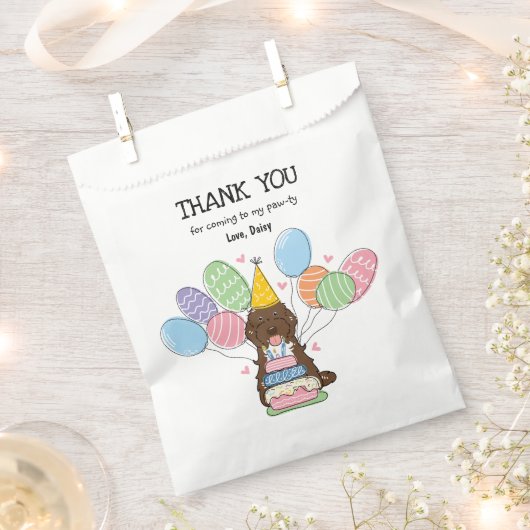 Sachets En Papier Chocolat Tuxedo Cockapoo fête d'anniversaire Cavap (Coupé)