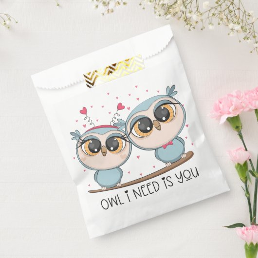 Sachets En Papier Chouette Bleue (Scellé)