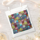 Sachets En Papier Chouette dans la couronne (Coupé)