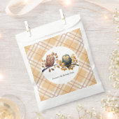 Sachets En Papier Chouette d'automne et écureuil garçon Anniversaire (Coupé)