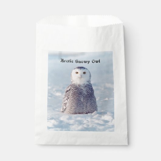 Sachets En Papier Chouette des neiges de l'Arctique de l'Alaska (Devant)