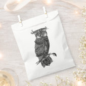 Sachets En Papier Chouette grise (Coupé)