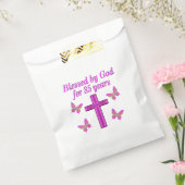 SACHETS EN PAPIER CHRÉTIEN 85E ANNIVERSAIRE CROIX ROSE CONCEPTION (Scellé)