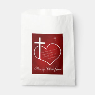 Sachets En Papier Christian Joyeux Noël rouge