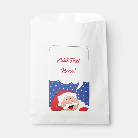 Sachets En Papier Christmas PÈRE NOËL DIT Personnaliser Favonalize S (Devant)