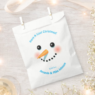 Sachets En Papier Christmas Snowman