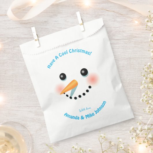 Sachets En Papier Christmas Snowman (Coupé)
