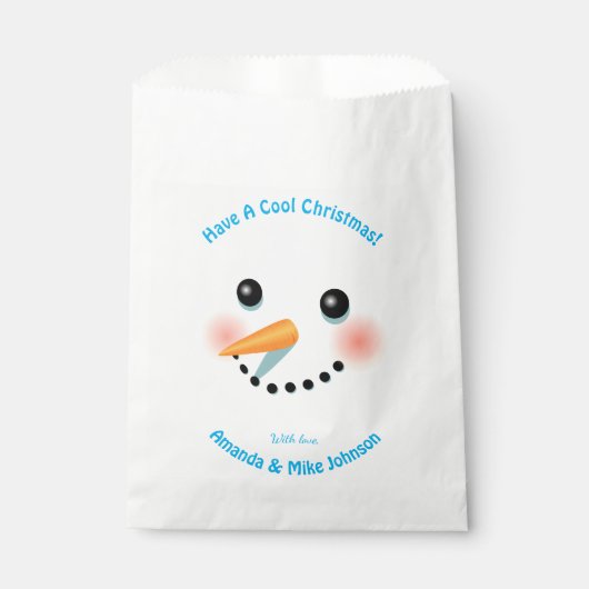 Sachets En Papier Christmas Snowman (Devant)