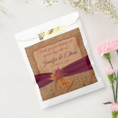 Sachets En Papier Chute d'amour, Feuilles d'automne, Mariage Burlap (Scellé)