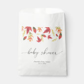 Sachets En Papier Chute du Baby shower feuille (Devant)