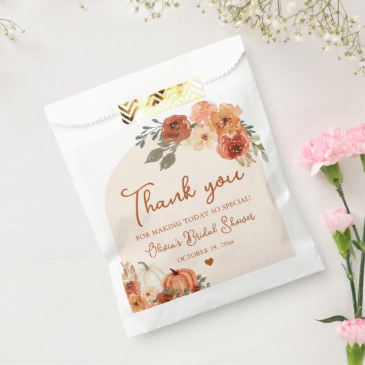 Sachets En Papier Chute en amour Boho Citrouille Fête des mariées Me (Scellé)