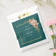 Chute Turquoise Aquarelle Terracotta mariage Flora