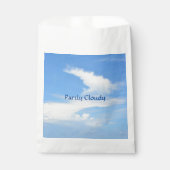 Sachets En Papier Ciel bleu et Cloud blanc personnalisable (Devant)