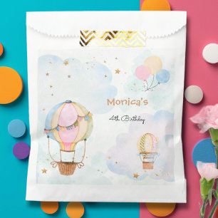 Sachets En Papier Ciel nuageux montgolfière anniversaire de enfant