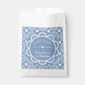 Sachets En Papier Cielito Lindo 1er Anniversaire Bleu