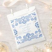 Sachets En Papier Cielito lindo bleu poussiéreux baby shower mexicai (Coupé)