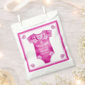 Sachets En Papier Cielito Lindo Merci rose chaud bébé douche (Coupé)