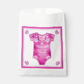 Sachets En Papier Cielito Lindo Merci rose chaud bébé douche (Devant)