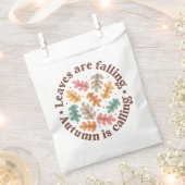Sachets En Papier Citation d'automne Boho (Coupé)